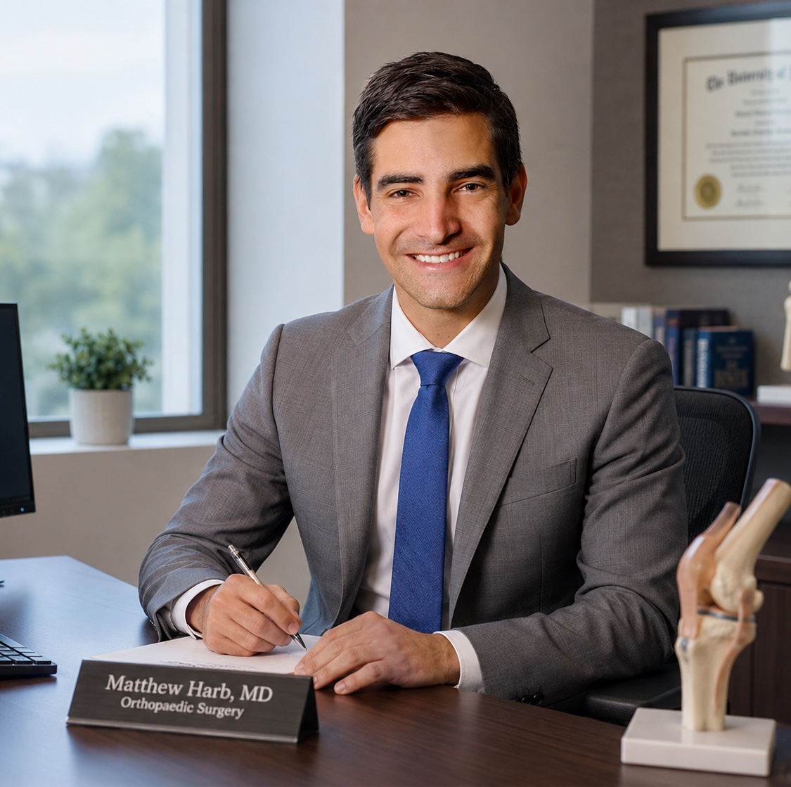 Matthew A. Harb, M.D., board-certified orthopedic hip and knee surgeon